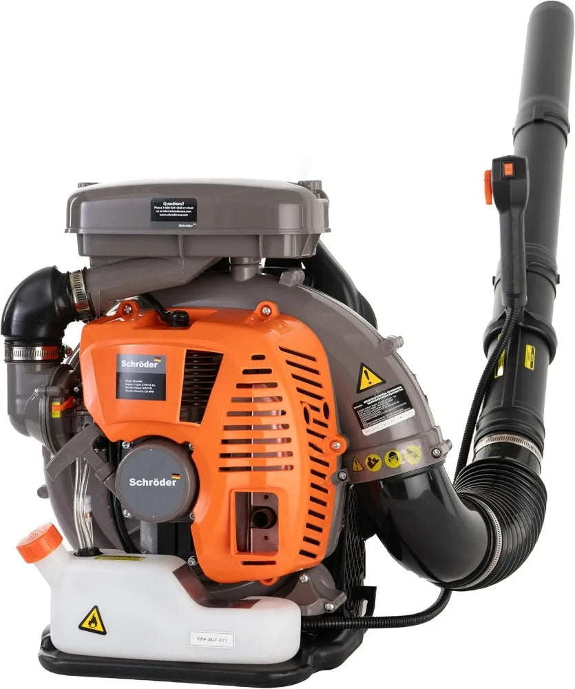 High Power Gas Backpack Leaf Blower with 63.3cc Engine