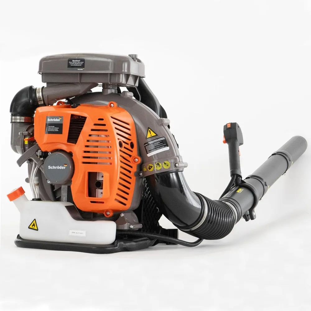 High Power Gas Backpack Leaf Blower with 63.3cc Engine