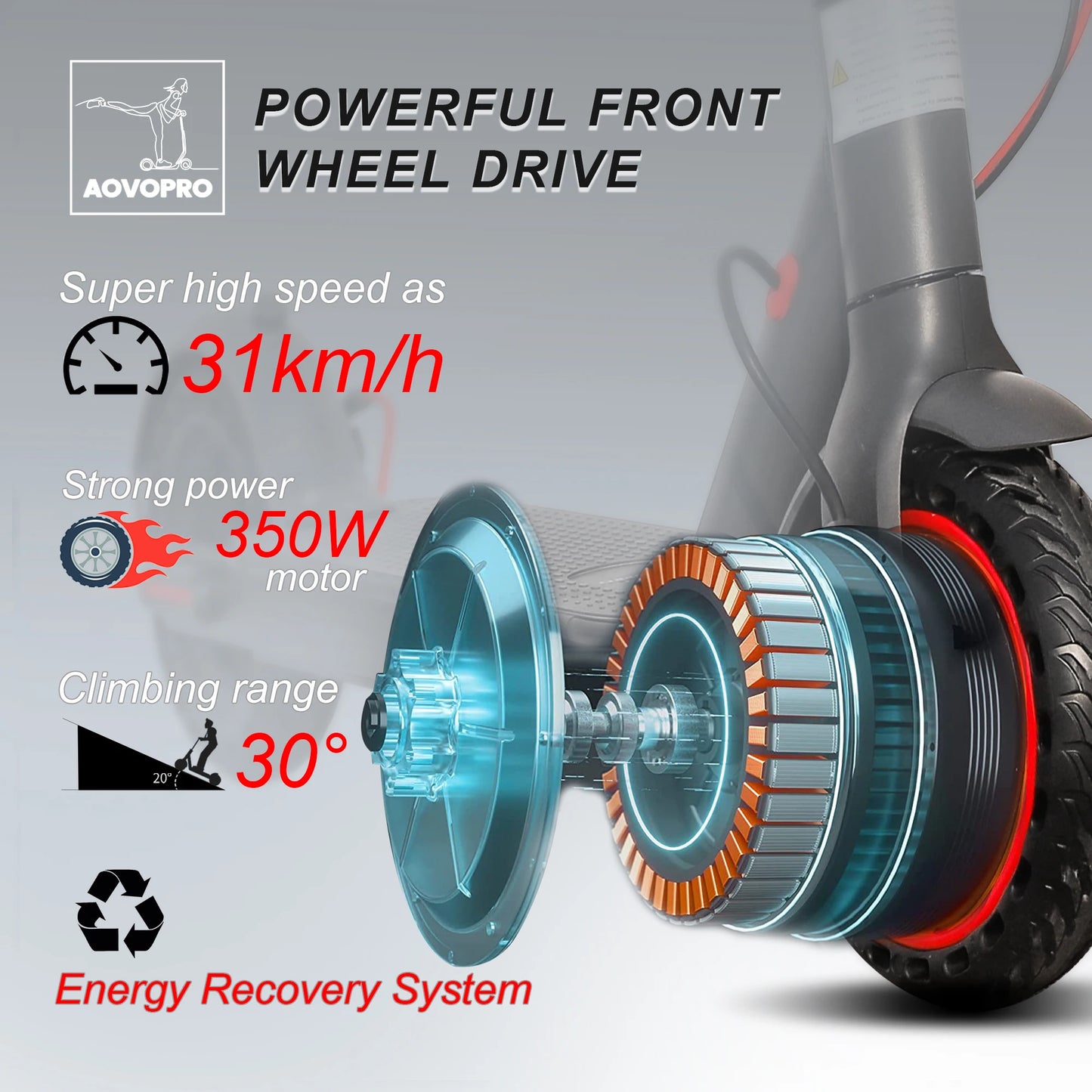 Foldable Electric Scooter with LED Lighting and Solid Tires
