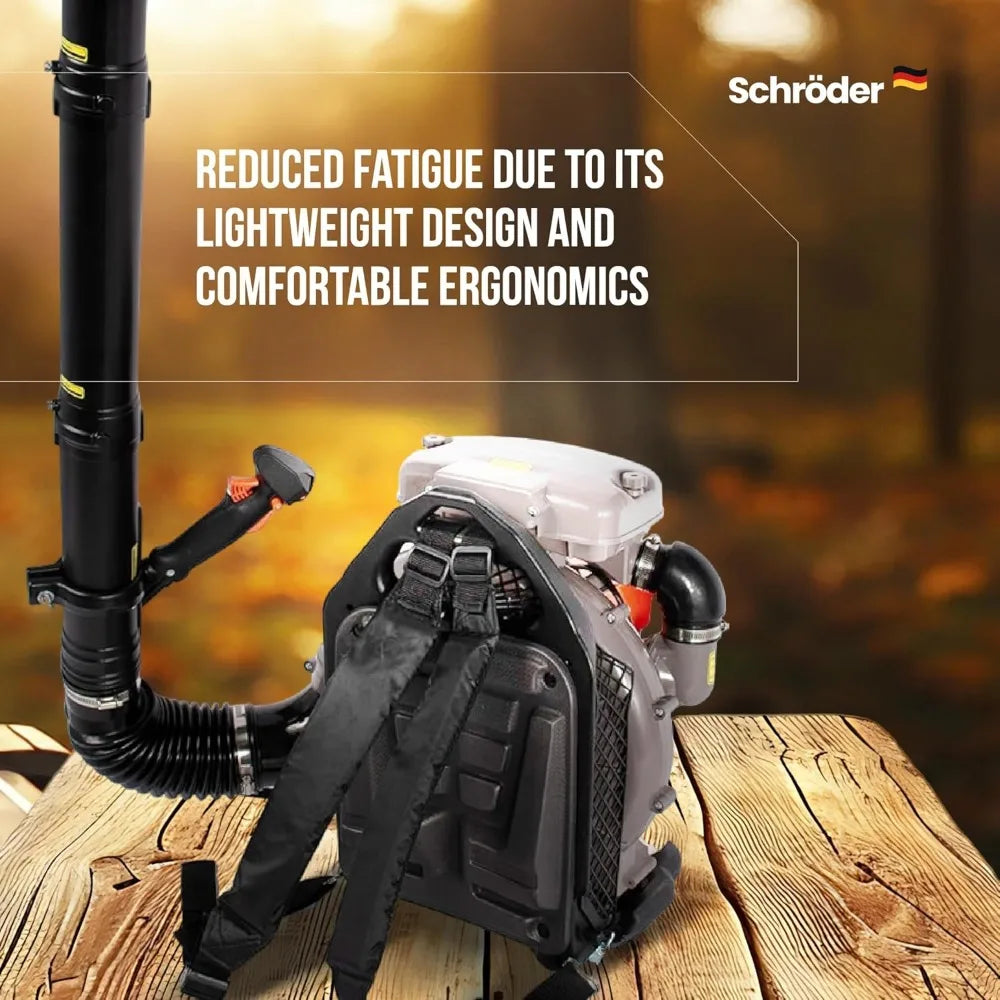 High Power Gas Backpack Leaf Blower with 63.3cc Engine
