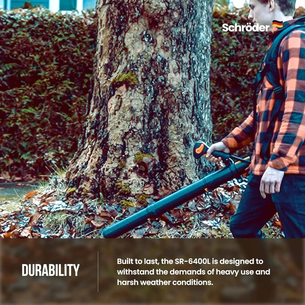 High Power Gas Backpack Leaf Blower with 63.3cc Engine