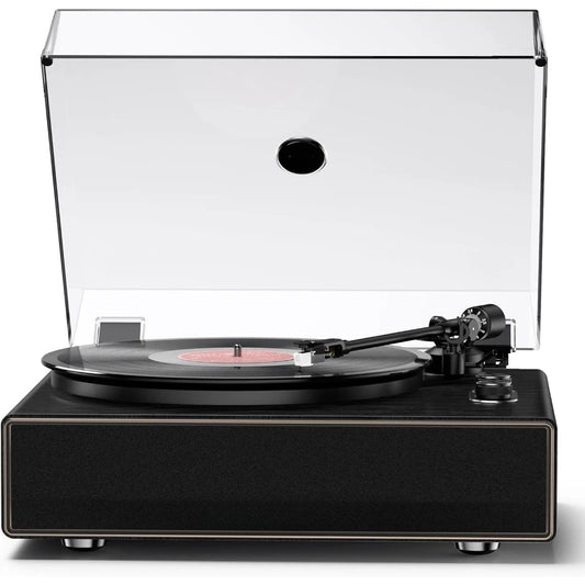 High Fidelity All-in-One Vinyl Turntable with Built-in Speakers, AT-3600L Cartridge, RCA Out, Belt-Driven Stereo