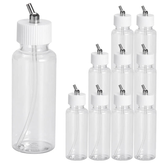 Airbrush Paint Cup Set 80cc Plastic Bottles