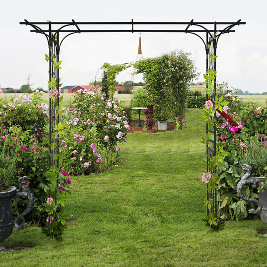 Black iron wrought iron Arch