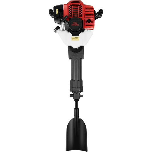 52cc Gas-Powered Demolition Jackhammer with Shovel Attachment