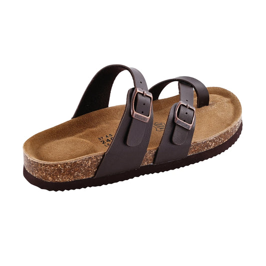 Cross Strap Leather Insole Sandals