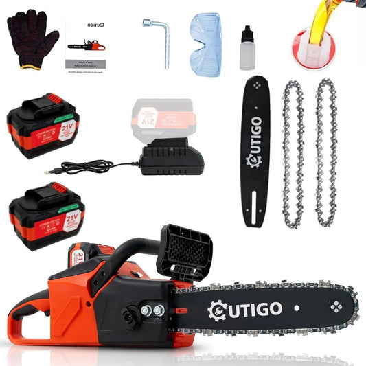 12 Inch Cordless Electric Chainsaw with Brushless Motor